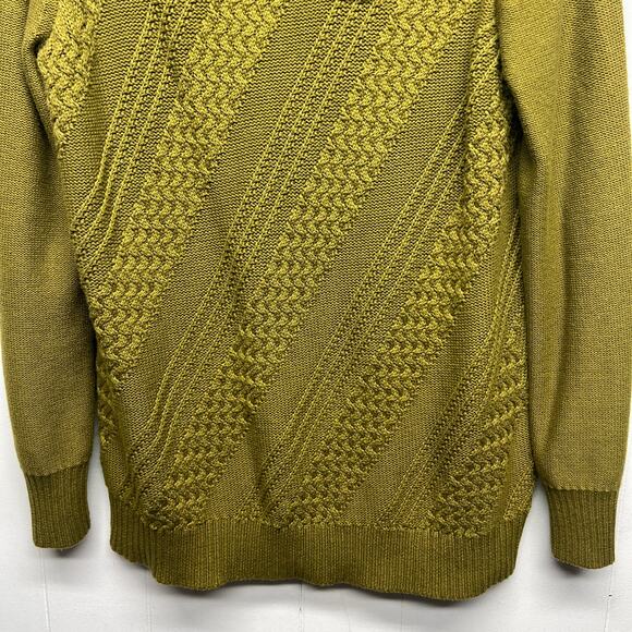 Coldwater Creek Olive Green Women's Pullover Knit Sweater Size Medium Cowl Neck - Picture 4 of 12